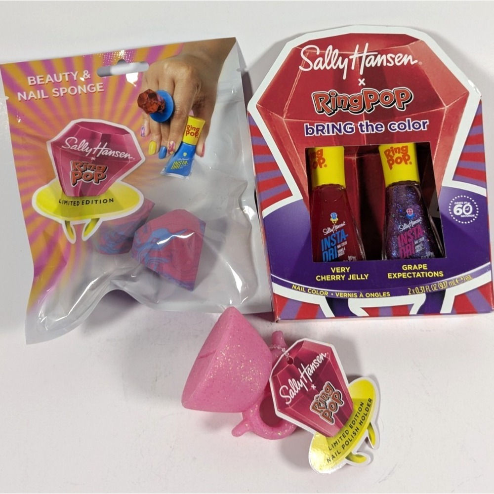 Sally Hansen x Ring Pop Set - 2 Pk Nail Polish, Nail Polish Holder & Nail Sponge